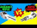 Auto Cannon VS Assault Rifle (Repeater) | Armor Attack Gameplay