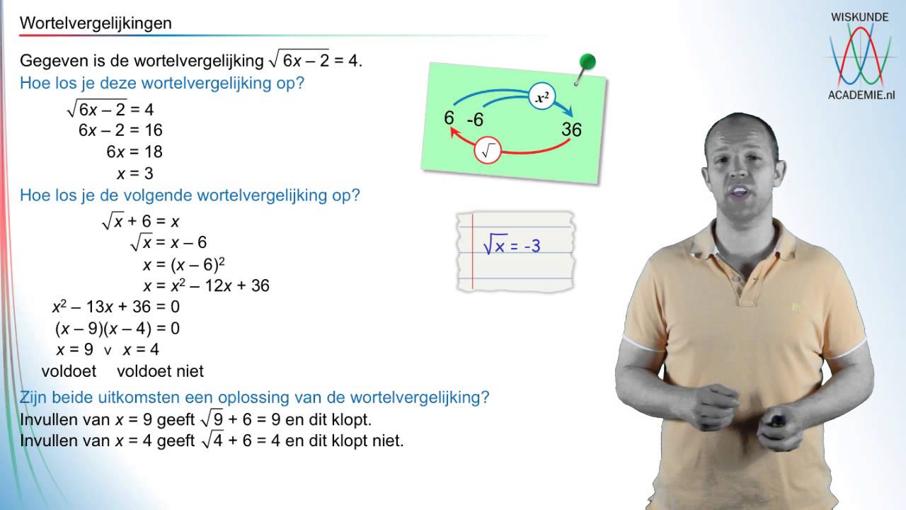 Wortelvergelijkingen - Hoe Los Je Wortelvergelijkingen Op ...