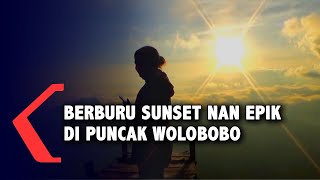 Berburu Senja Di Bukit Wolobobo, Berlatar Gunung Inerie