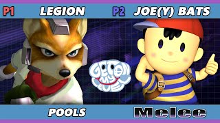 GOML 2023 - Legion (Fox) Vs. Joe(y) Bats (Ness) Smash Melee - SSBM