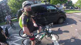 CYCLIST VS CYCLIST ROAD RAGE - "If you're scared you shouldn't be on the f**king road"