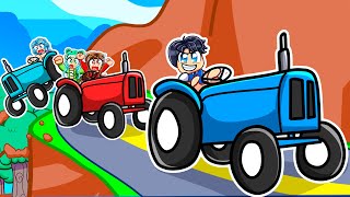 I Spent $100,000 Driving TRACTORS On DANGERIOUS MOUNTAIN ROADS In Roblox!