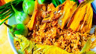 VILLAGE FOOD//FRIED FISH,SPICY FISH PASTE&WHITE RICE