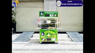 Thiết kế xe bán sữa đậu nành giá rẻ phong cách độc lạ