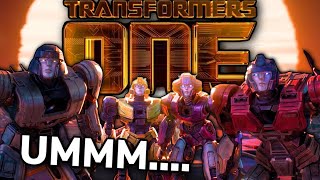 The Transformers One Trailer Looks...