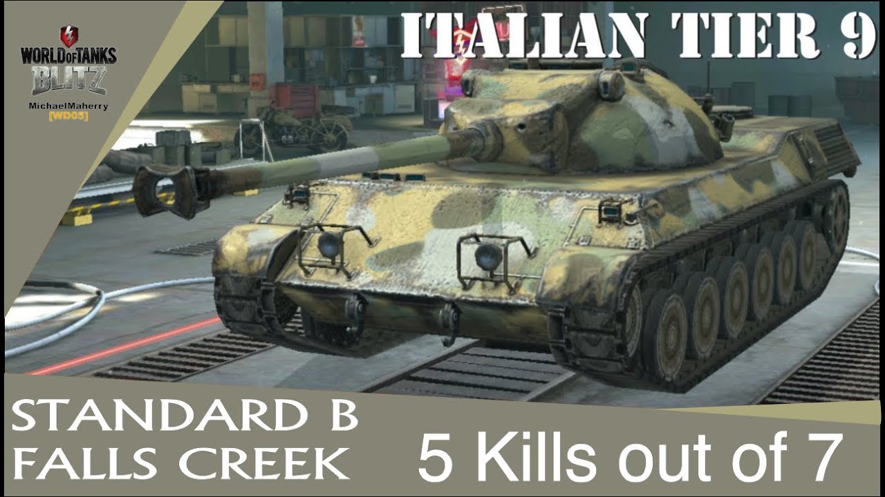 Standard B Tank Wotb 5 Out Of 7 Kills Gameplay Falls Creek | Standard B ...