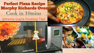 Pizza Recipe In Morphy Richards Microwave Oven|How To Make Pizza in Microwave Oven|Morphy Richards