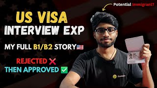 My US Visa Interview Experience తెలుగులో | B1/B2 Visa Rejected 😓 | Questions Asked & Tips for 2025