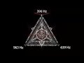 396hz 639hz 963hz triple solfeggio frequency healing meditation music healing music