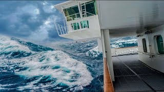 CRUISE SHIP CAUGHT IN MONSTER STORM! Shocking Onboard Footage