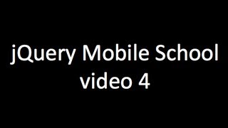 jQuery Mobile tutorial - 4