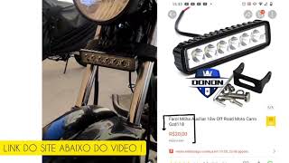 Farol de Milha Auxiliar Off Road para Moto e Carro !