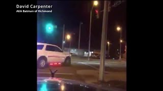 Richmond Indiana street sweeper chase