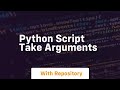 python script take arguments