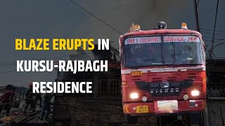 Heavy fire broke out in sheikh mohalla kursu rajbagh sringar, 6 houses completely damaged