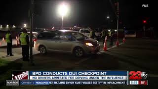 BPD Conducts DUI Checkpoint