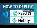 How to Deploy React Website on Netlify | Host ReactJS Project & App for Free 2025 🔥