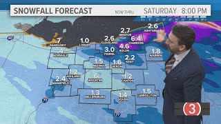 Friday's extended Cleveland weather forecast: Widespread snow \u0026 lake snow today in Northeast Ohio