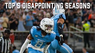 Why UCF Was the Most Disaapointing Team in College Football | Top 5 Disappointing Seasons