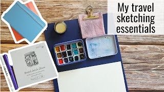 My travel sketching kit / Portable watercolor set / Plein air art supplies (Part 2)
