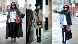 17 Stylish Outfit Ideas with Grey Coat