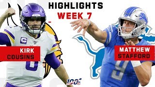 Kirk Cousins \u0026 Matthew Stafford QB Battle | NFL 2019 Highlights