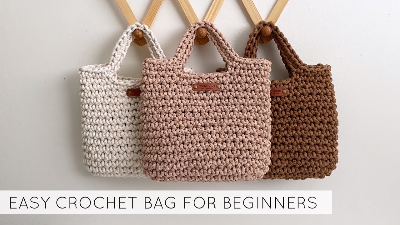 Easy Crochet Bag For Beginners Simple Crochet Purse Youtube