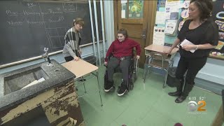 Students Build Special Desk For Classmate