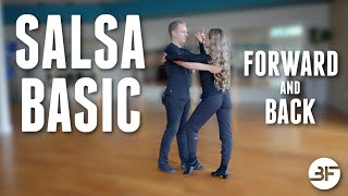 How to Dance Salsa Basic Steps (1) | Salsa Basic - Forward \u0026 Back