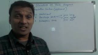 Structure of a Java Program | Basic Structure of a Java Program | Java Programming | in Telugu