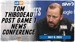 Tom Thibodeau on Knicks' Game 1 win over Pacers, Jalen Brunson's historic numbers | SNY
