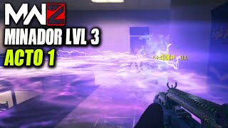 MINADOR MISION NIVEL 3❗ ACTO 1 - ZOMBIES MODERN WARFARE 3 | MWZ |