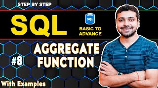 Aggregate Functions in SQL - COUNT, SUM, AVG, MAX, MIN | SQL Tutorial in Hindi 8