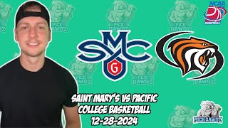 Pacific vs St. Mary's 12/28/24 Free College Basketball Picks and Predictions | NCAAB Pick