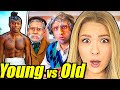 Americans React To SIDEMEN OLD vs YOUNG FOR 24 HOURS CHALLENGE