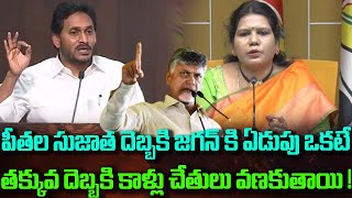 పీతల సుజాత దెబ్బకి జగన్ కి ఏడుపు ఒకటే తక్కువ దెబ్బకి కాళ్లు చేతులు వణుకుతాయి!Peethala Sujatha Speech