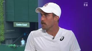Steve Johnson: 2019 Wimbledon First Round Win Tennis Channel Interview