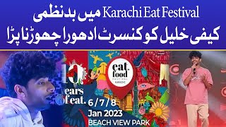 Karachi Eat 2023 | Kaifi Khalil Injured During Live Concert? | Kahani Suno | Kaifi Khalil Song | BOL