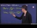 ʕ•ᴥ•ʔ metric units conversion basics cm to m m to km and simplify