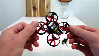 # โดรน 4 ใบพัดบังคับวิทยุ Eachine E010 Mini 2.4G 4CH 6 Axis Quadcopter (สีดำ/แดง)