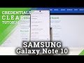 How to Clear Credentials in SAMSUNG Galaxy Note 10 - Delete All Licenses