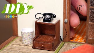 DIY Miniature Showa era japanese apartment #15 landline