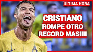 CRISTIANO RONALDO rompe otro récord más para su extensa lista de logros
