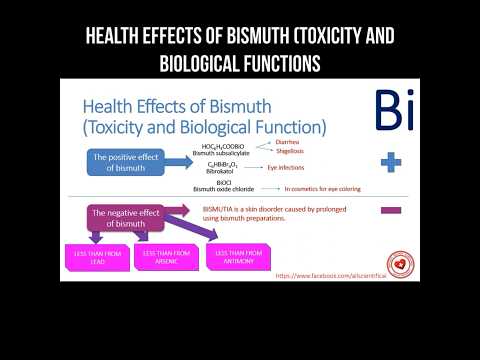 Is bismuth toxic to humans?