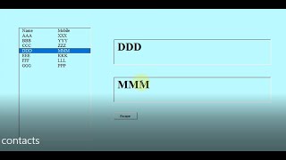 Magnify a selected value from your contacts