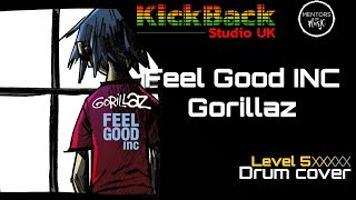 Feel Good INC - Gorillaz *Level 5* drum cover with score #tutorial #howtoplay #playalong
