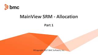 MainView for SRM - Allocation Pt 1