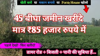 45 बीघा जमीन बिकाऊ है मात्र ₹85 हजार रुपए प्रति बिघा agriculture land for sale