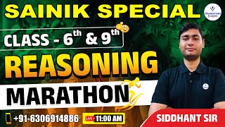 REASONING MARATHON | Class 6th \u0026 9th | Sainik School Online Coaching Classes | Foundations Classes