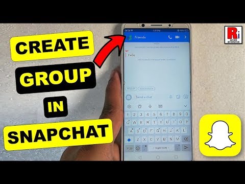 How to create a group in Snapchat